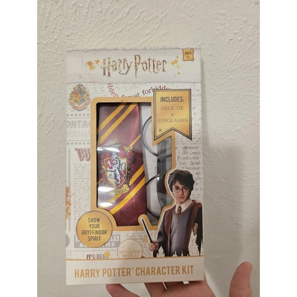 Modern Hero Accessory Set Girls One Size Red Harry Potter Gryffindor Tie Glasses